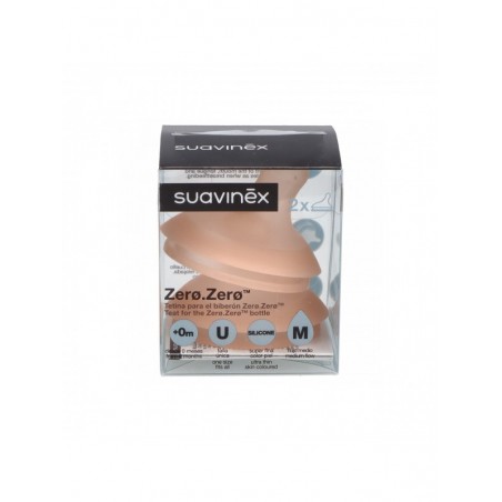 Suavinex Tetina Silicona Anticólico Flujo M +0M 2uds