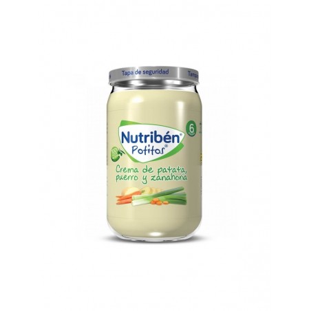 Nutribén Potitos Crema de Patata, Puerro y Zanahoria 235g