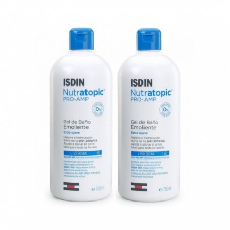 Isdin Nutratopic Pro-Amp Gel Baño Emoliente 2 x 750ml