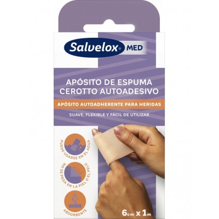 Salvelox Apósito Espuma 6cm x 1m