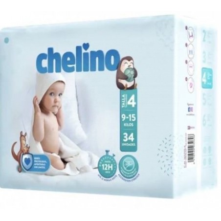 Chelino Love Pañal Talla 4 9-15 Kg 34uds