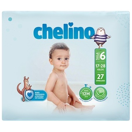 Chelino Love Pañal Talla 6 17-28 Kg 27uds