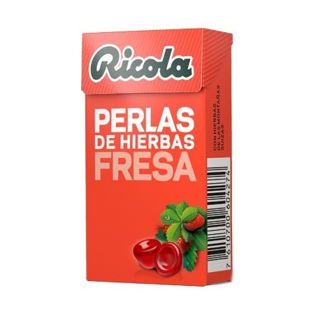 Ricola Perlas de Fresa Sin Azúcar 25 gr