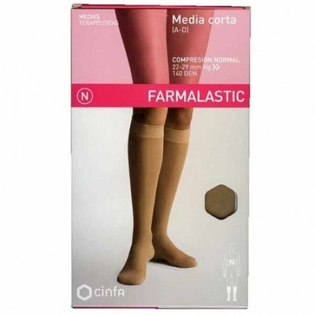 Media Farmalastic Corta Cn Beige Rp