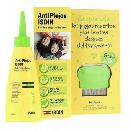 Isdin Antipiojos Pack Gel Pediculicida con Lendrera