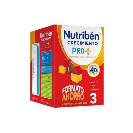 Nutribén Leche Crecimiento 3 Formato Ahorro 1200 gr