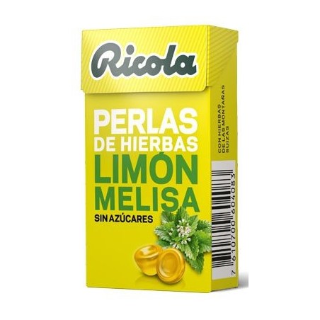 Ricola Perlas Limón Melisa Sin Azúcar 25 gr