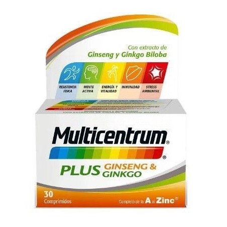 Multicentrum Plus Ginseng & Ginkgo 30 Comprimidos