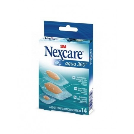 3M Nexcare Agua 360º Adhesivo Surtido 14 Apósitos