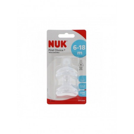 Nuk Tetina FC+ Flow Control Silicona 2uds