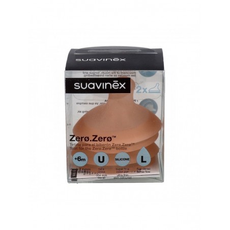 Suavinex Tetina SIlicona Anticólico Flujo L +6M 1ud