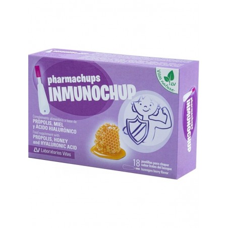 Pharmachups Inmunochup Sabor Frutas del Bosque 18 Pastillas