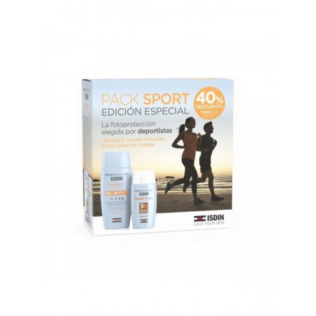 Isdin Pack Sport Fotoprotector Fusion Water SPF50+ 50ml + Gel Wet Skin 100ml