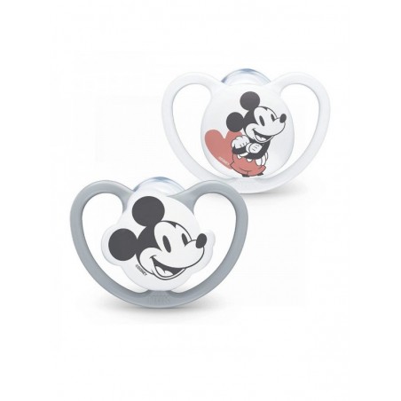 Nuk Chupete Silicona Space Mickey 0-6M 2uds