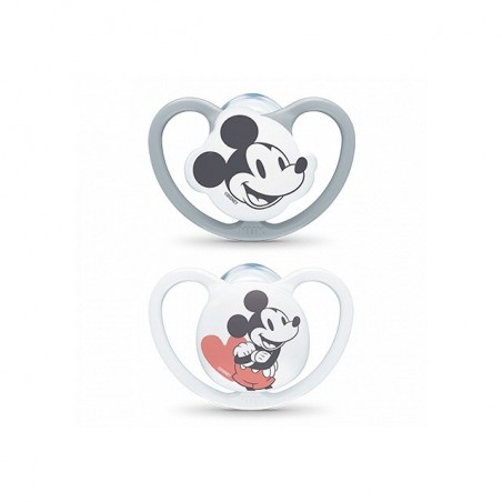 Nuk Chupete Silicona Space Mickey 18-36M 2uds