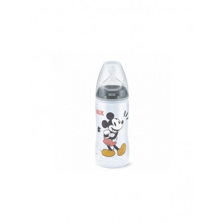 Nuk Biberón Silicona Flow COntrol Mickey 6-18M 1und