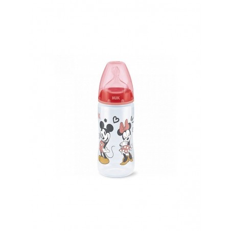 Nuk Biberón Silicona Flow Control Minnie 6-18M 1und