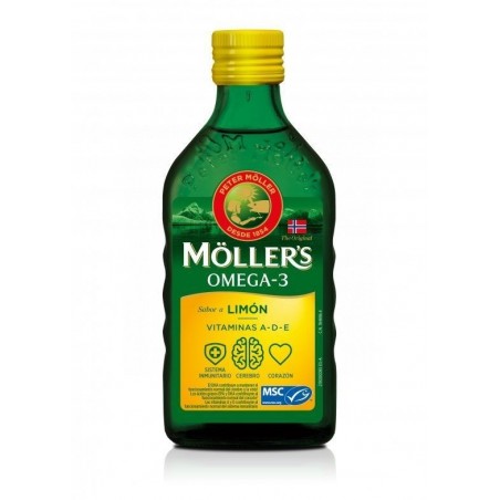 Mollers Aceite de Bacalao Sabor Limón 250ml