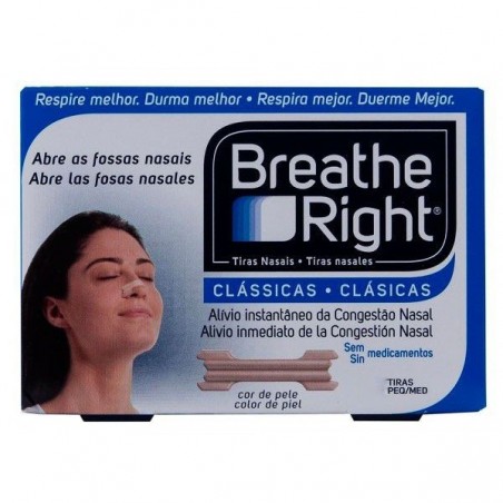 Tira Nasal Breathe Right Pña. 10 U