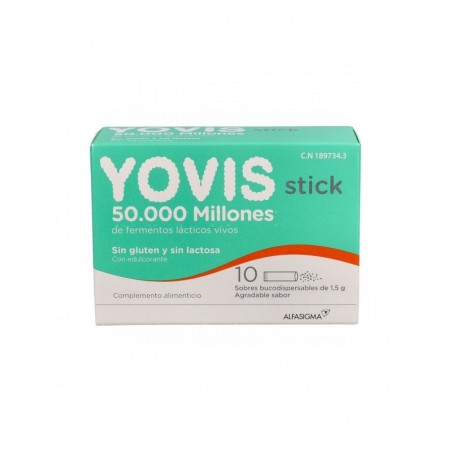 Yovis Stick 10 Sobres Bucodispensables