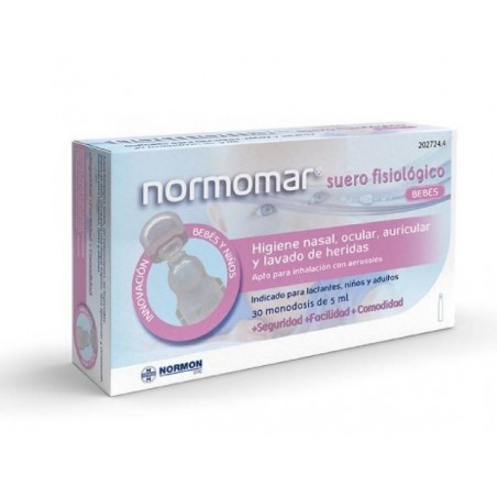 Normomar Suero Fisiológico Bebé 5ml 30 Ampollas