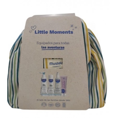 Mustela Mochila Little Moments Rayas Set 5 Piezas