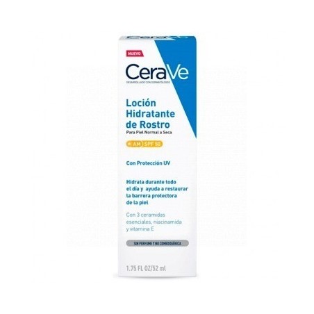 Cerave Loción Hidratante de Rostro SPF50