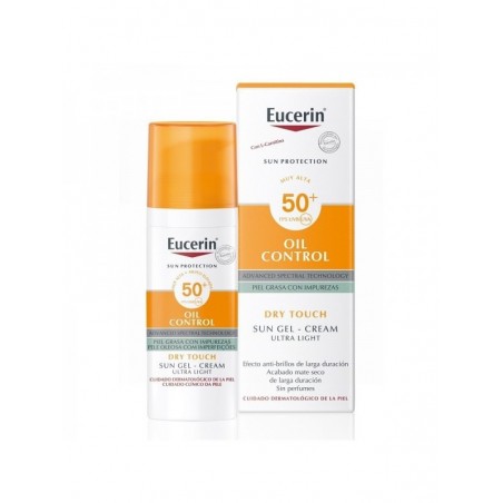 Eucerin Sun Gel Crema Oil Control Dry Touch SPF-50+ 50 ml