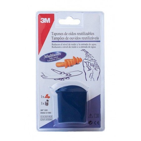 3m Tapones Oídos Reutilizables Agua Adulto 2uds