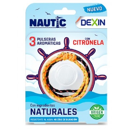 Dexin Nautic Pulsera Aromática con Citronela 3 Unidades