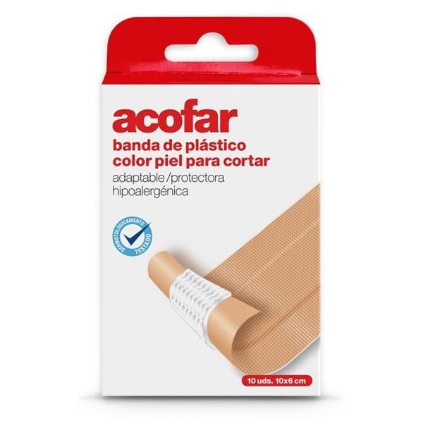 Acofar Tiras Plastico Color Piel 20 Ud