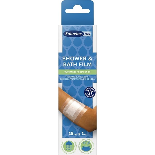 Salvelox Med Shower & Bath Film Aposito Adhesivo 1 unidad 1 m X 15 cm